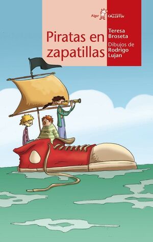 CALCETIN ROJO. PIRATAS EN ZAPATILLAS